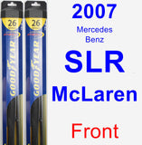 Front Wiper Blade Pack for 2007 Mercedes-Benz SLR McLaren - Hybrid