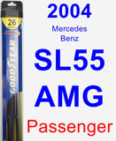 Passenger Wiper Blade for 2004 Mercedes-Benz SL55 AMG - Hybrid