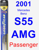 Passenger Wiper Blade for 2001 Mercedes-Benz S55 AMG - Hybrid