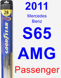 Passenger Wiper Blade for 2011 Mercedes-Benz S65 AMG - Hybrid