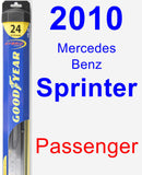 Passenger Wiper Blade for 2010 Mercedes-Benz Sprinter - Hybrid