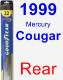 Rear Wiper Blade for 1999 Mercury Cougar - Hybrid