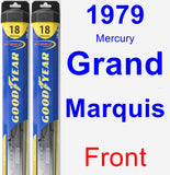 Front Wiper Blade Pack for 1979 Mercury Grand Marquis - Hybrid