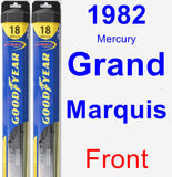 Front Wiper Blade Pack for 1982 Mercury Grand Marquis - Hybrid