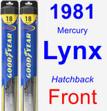 Front Wiper Blade Pack for 1981 Mercury Lynx - Hybrid