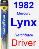 Driver Wiper Blade for 1982 Mercury Lynx - Hybrid