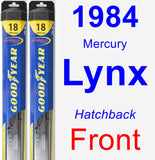 Front Wiper Blade Pack for 1984 Mercury Lynx - Hybrid