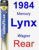 Rear Wiper Blade for 1984 Mercury Lynx - Hybrid