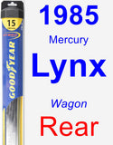 Rear Wiper Blade for 1985 Mercury Lynx - Hybrid