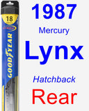 Rear Wiper Blade for 1987 Mercury Lynx - Hybrid