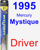 Driver Wiper Blade for 1995 Mercury Mystique - Hybrid