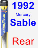 Rear Wiper Blade for 1992 Mercury Sable - Hybrid