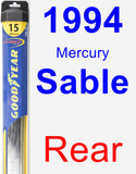 Rear Wiper Blade for 1994 Mercury Sable - Hybrid