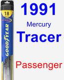 Passenger Wiper Blade for 1991 Mercury Tracer - Hybrid