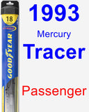 Passenger Wiper Blade for 1993 Mercury Tracer - Hybrid