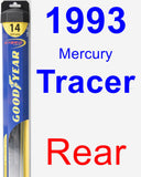Rear Wiper Blade for 1993 Mercury Tracer - Hybrid