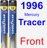 Front Wiper Blade Pack for 1996 Mercury Tracer - Hybrid