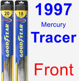 Front Wiper Blade Pack for 1997 Mercury Tracer - Hybrid