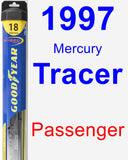Passenger Wiper Blade for 1997 Mercury Tracer - Hybrid