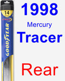 Rear Wiper Blade for 1998 Mercury Tracer - Hybrid