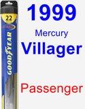 Passenger Wiper Blade for 1999 Mercury Villager - Hybrid