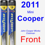 Front Wiper Blade Pack for 2011 Mini Cooper - Hybrid