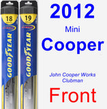 Front Wiper Blade Pack for 2012 Mini Cooper - Hybrid