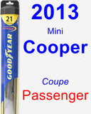 Passenger Wiper Blade for 2013 Mini Cooper - Hybrid