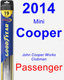 Passenger Wiper Blade for 2014 Mini Cooper - Hybrid