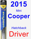 Driver Wiper Blade for 2015 Mini Cooper - Hybrid