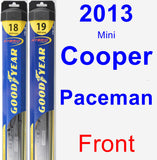 Front Wiper Blade Pack for 2013 Mini Cooper Paceman - Hybrid