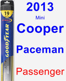 Passenger Wiper Blade for 2013 Mini Cooper Paceman - Hybrid