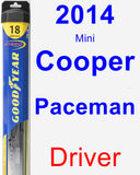 Driver Wiper Blade for 2014 Mini Cooper Paceman - Hybrid