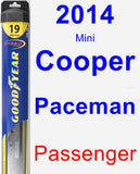 Passenger Wiper Blade for 2014 Mini Cooper Paceman - Hybrid