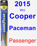 Passenger Wiper Blade for 2015 Mini Cooper Paceman - Hybrid