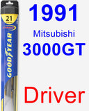 Driver Wiper Blade for 1991 Mitsubishi 3000GT - Hybrid