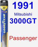 Passenger Wiper Blade for 1991 Mitsubishi 3000GT - Hybrid