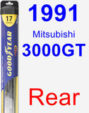 Rear Wiper Blade for 1991 Mitsubishi 3000GT - Hybrid