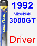Driver Wiper Blade for 1992 Mitsubishi 3000GT - Hybrid