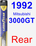 Rear Wiper Blade for 1992 Mitsubishi 3000GT - Hybrid