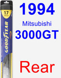 Rear Wiper Blade for 1994 Mitsubishi 3000GT - Hybrid