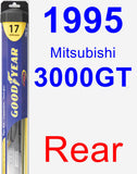 Rear Wiper Blade for 1995 Mitsubishi 3000GT - Hybrid