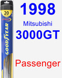 Passenger Wiper Blade for 1998 Mitsubishi 3000GT - Hybrid