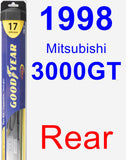 Rear Wiper Blade for 1998 Mitsubishi 3000GT - Hybrid