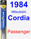 Passenger Wiper Blade for 1984 Mitsubishi Cordia - Hybrid