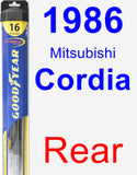 Rear Wiper Blade for 1986 Mitsubishi Cordia - Hybrid