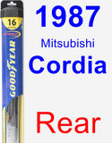 Rear Wiper Blade for 1987 Mitsubishi Cordia - Hybrid