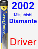 Driver Wiper Blade for 2002 Mitsubishi Diamante - Hybrid