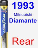 Rear Wiper Blade for 1993 Mitsubishi Diamante - Hybrid