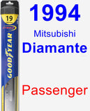 Passenger Wiper Blade for 1994 Mitsubishi Diamante - Hybrid